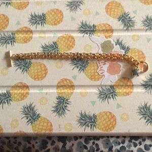 Anthropologie Serefina gold bracelet with a star